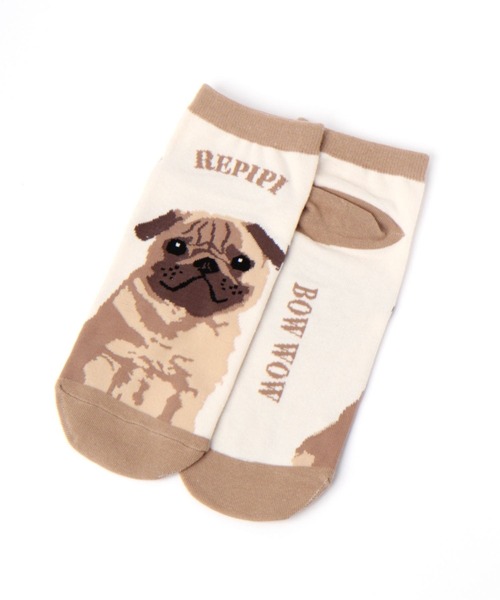 repipi armario（レピピ アルマリオ）の「ワンニャンソックス（ソックス/靴下・キッズ・ホワイト/その他4/その他1/その他2/その他3・FREE）」の3枚目の写真
