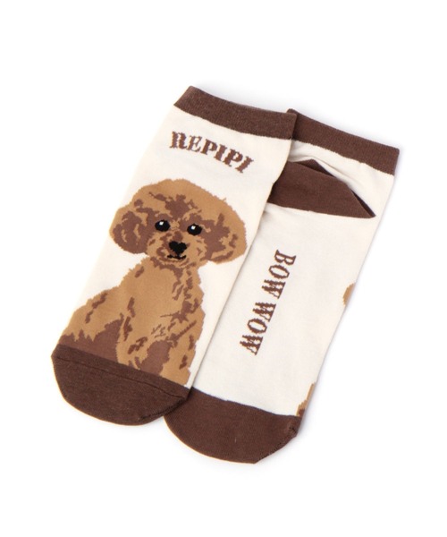 repipi armario（レピピ アルマリオ）の「ワンニャンソックス（ソックス/靴下・キッズ・ホワイト/その他4/その他1/その他2/その他3・FREE）」の4枚目の写真