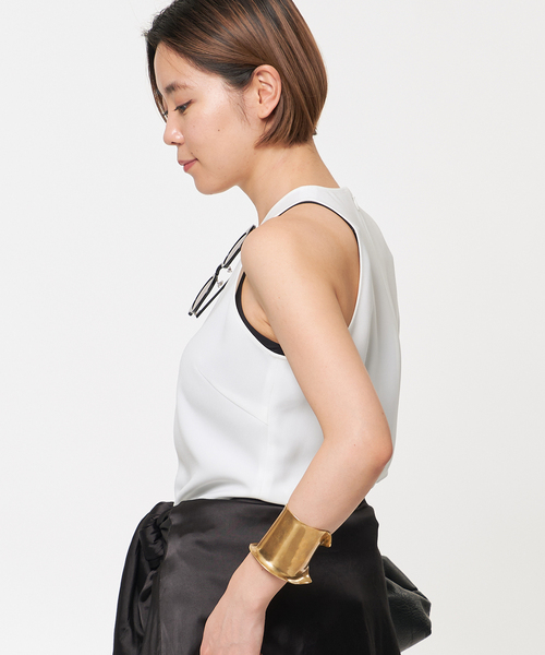 AP STUDIO(エーピーストゥディオ)の「SCENTOF コンパクトブラウス(シャツ/ブラウス・レディース・ブラック/ホワイト/カーキ・FREE)」の9枚目の写真