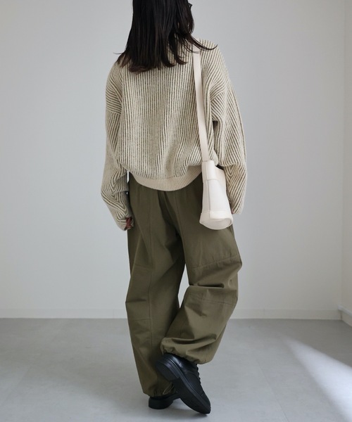 ap retro(アプレトロ)の「【期間限定プライス】配色リブ編みハイネックニットプルオーバー(ニット/セーター・レディース・ブルーグリーン/ブラウン/グリーン・FREE)」の17枚目の写真