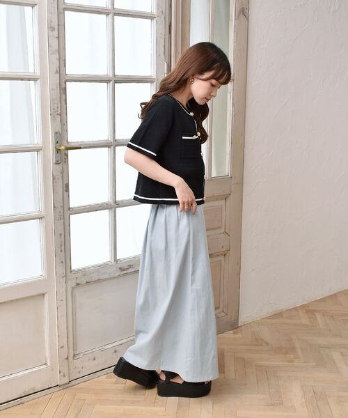 ems excite（エムズエキサイト）の「ヴィンテージカーデ（ニット/セーター・レディース・ブラック/ブルー/ナチュラル・FREE）」の15枚目の写真