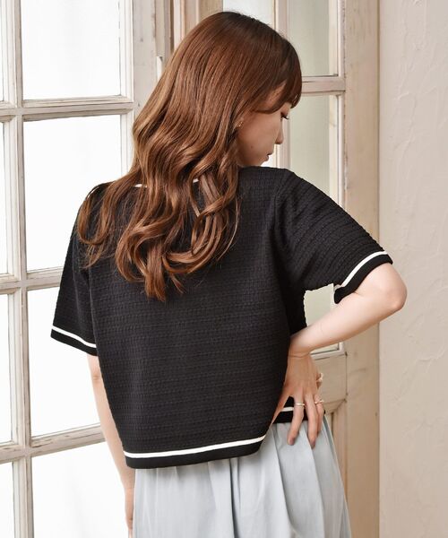 ems excite（エムズエキサイト）の「ヴィンテージカーデ（ニット/セーター・レディース・ブラック/ブルー/ナチュラル・FREE）」の19枚目の写真