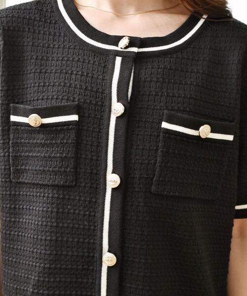 ems excite（エムズエキサイト）の「ヴィンテージカーデ（ニット/セーター・レディース・ブラック/ブルー/ナチュラル・FREE）」の22枚目の写真