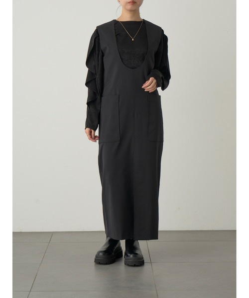 MIESROHE（ミースロエ）の「リラクシーウールジャンスカワンピース