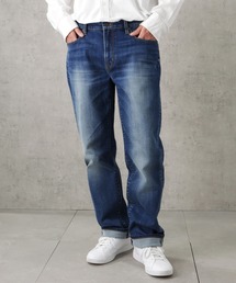 NAVY | マイデニ ストレートストレッチデニムパンツ(デニムパンツ)