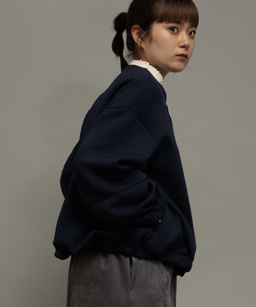 ottilie（オティーリエ）の「【 ottilie / オティーリエ 】 パール釦ブルゾン（ブルゾン・レディース・ネイビー/カーキ・FREE）」の14枚目の写真