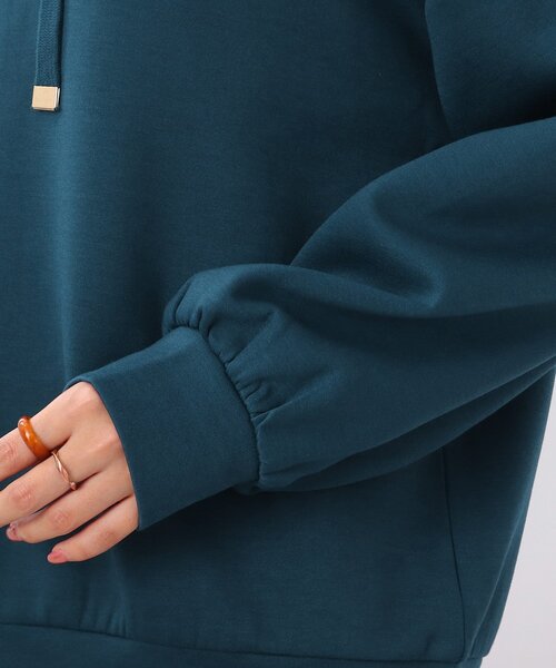 DRESKIP（ドレスキップ）の「◆もちもち抜け襟プルオーバー（パーカー・レディース・ライトグレー/サンドベージュ/パープル系4/ブラック/ブルー/ピンク系・02/03/04）」の13枚目の写真