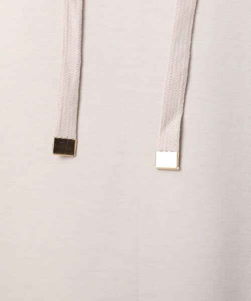 DRESKIP（ドレスキップ）の「◆もちもち抜け襟プルオーバー（パーカー・レディース・ライトグレー/サンドベージュ/パープル系4/ブラック/ブルー/ピンク系・02/03/04）」の15枚目の写真