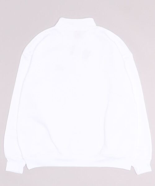 CONVERSE（コンバース）の「CONVERSE/コンバース ワンポイント刺繍 リブライン 裏起毛 ハーフジップスウェットトレーナー（スウェット・レディース・ホワイト/ブラック/ダークグリーン/オートミール/ホワイト系その他/ブラック系その他/グリーン系その他/ブルー系その他・LL/M/L）」の9枚目の写真