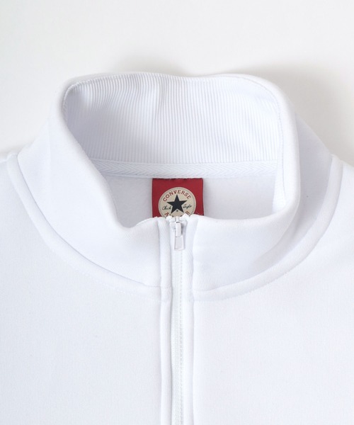 CONVERSE（コンバース）の「CONVERSE/コンバース ワンポイント刺繍 リブライン 裏起毛 ハーフジップスウェットトレーナー（スウェット・レディース・ホワイト/ブラック/ダークグリーン/オートミール/ホワイト系その他/ブラック系その他/グリーン系その他/ブルー系その他・LL/M/L）」の22枚目の写真