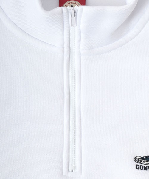 CONVERSE（コンバース）の「CONVERSE/コンバース ワンポイント刺繍 リブライン 裏起毛 ハーフジップスウェットトレーナー（スウェット・レディース・ホワイト/ブラック/ダークグリーン/オートミール/ホワイト系その他/ブラック系その他/グリーン系その他/ブルー系その他・LL/M/L）」の21枚目の写真