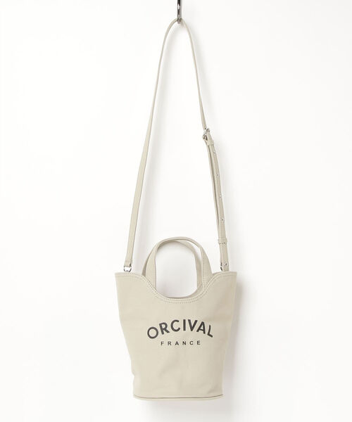 ORCIVAL(オーシバル)の「【ORCIVAL/オーシバル】BUCKET BAG(トートバッグ・レディース・チャコールグレー/ベージュ/ブラウン・FREE)」の3枚目の写真