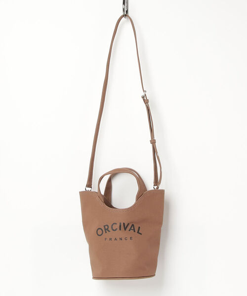 ORCIVAL(オーシバル)の「【ORCIVAL/オーシバル】BUCKET BAG(トートバッグ・レディース・チャコールグレー/ベージュ/ブラウン・FREE)」の1枚目の写真