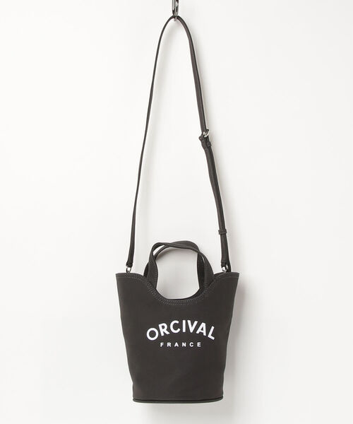 ORCIVAL(オーシバル)の「【ORCIVAL/オーシバル】BUCKET BAG(トートバッグ・レディース・チャコールグレー/ベージュ/ブラウン・FREE)」の2枚目の写真