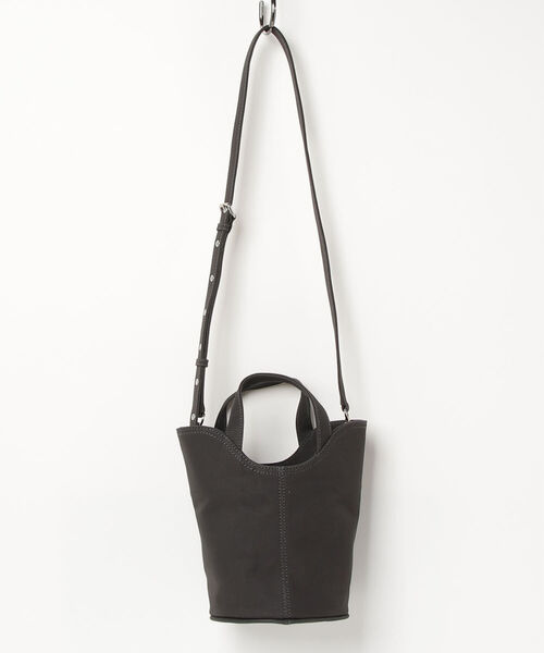 ORCIVAL(オーシバル)の「【ORCIVAL/オーシバル】BUCKET BAG(トートバッグ・レディース・チャコールグレー/ベージュ/ブラウン・FREE)」の7枚目の写真