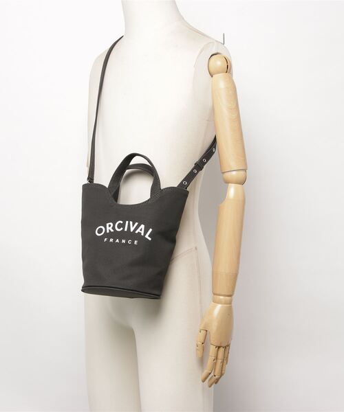 ORCIVAL(オーシバル)の「【ORCIVAL/オーシバル】BUCKET BAG(トートバッグ・レディース・チャコールグレー/ベージュ/ブラウン・FREE)」の4枚目の写真