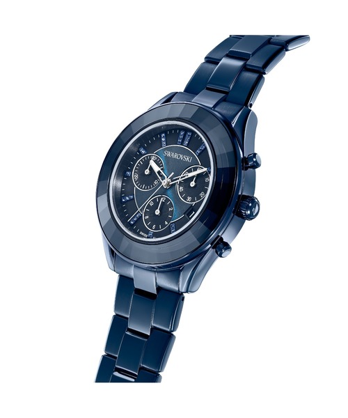SWAROVSKI(スワロフスキー)の「【公式】【スワロフスキー】Octea lux sport ウォッチ, スイス製, メタルブレスレット, ブルー, ブルーフィニッシュ(アナログ腕時計・レディース・ブルー・ONE SIZE)」の7枚目の写真