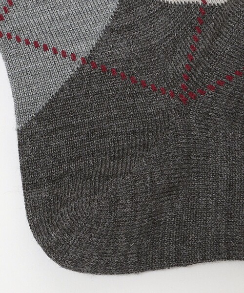 SHIPS（シップス）の「SHIPS: アーガイル ソックス（ソックス/靴下・メンズ・チャコールグレー/ブラック/ネイビー/カーキ/ダークグレー・ONE SIZE）」の7枚目の写真