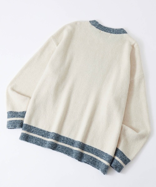 MONO-MART LADY'S(モノマートレディース)の「ナンバリングラインリブニットプルオーバー(ニット/セーター・レディース・アイボリー系/アイボリー/ブラウン/ネイビー・FREE)」の20枚目の写真