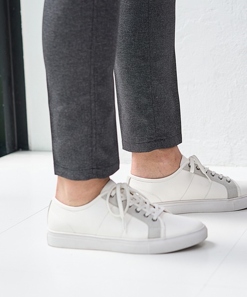 UNION STATION（ユニオンステーション）の「【EFFORTLESS】センタープレスメランジバーズアイスラックス<セットアップ対応>（スラックス・メンズ・チャコールグレー/ネイビー・LL/S/M/L）」の8枚目の写真