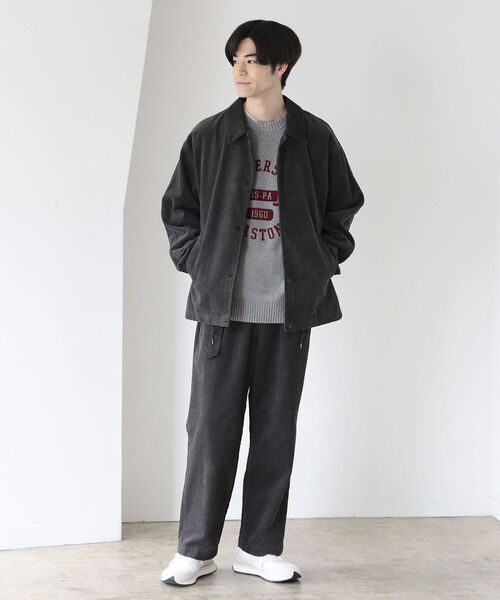 B:MING by BEAMS（ビーミングバイビームス）の「B:MING by BEAMS / スーベニア プリント クルーネック ニット（ニット/セーター・メンズ・グリーン/ライトグレー/ネイビー・SMALL/MEDIUM/LARGE/X-LARGE）」の14枚目の写真