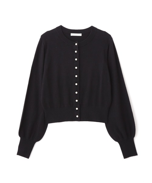 PROPORTION BODY DRESSING（プロポーションボディドレッシング）の「クルーネックパール釦ボリュームスリーブカーディガン / 1212274003（カーディガン/ボレロ・レディース・ブラウン/ホワイト系その他/ブルー/ブラック・FREE）」の16枚目の写真