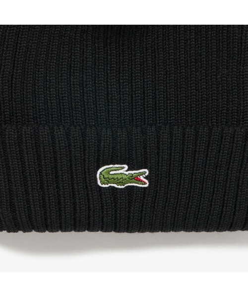 LACOSTE(ラコステ)の「クロックエンブレムニットキャップ(ニットキャップ/ビーニー・メンズ・ネイビー/ピンク/ボルドー/ブルー/ブラック/キャメル・FREE)」の13枚目の写真