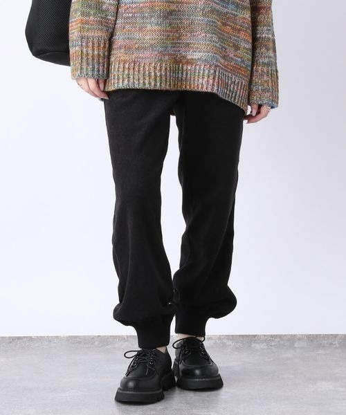 JEANASIS（ジーナシス）の「ブークレジョガーパンツ/167026（スウェットパンツ・レディース・ブラック/アイボリー・FREE）」の5枚目の写真