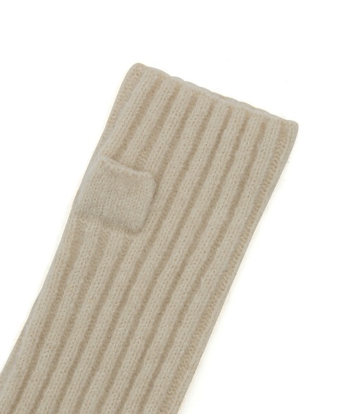 VIS（ビス）の「【洗える】リサイクル糸リブアームウォーマー（手袋・レディース・ブラック/グレー/オフホワイト/イエロー・FREE）」の5枚目の写真