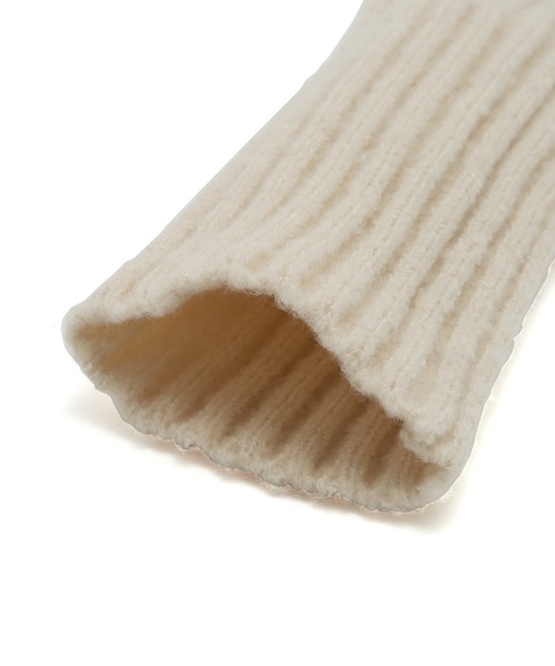 VIS（ビス）の「【洗える】リサイクル糸リブアームウォーマー（手袋・レディース・ブラック/グレー/オフホワイト/イエロー・FREE）」の17枚目の写真