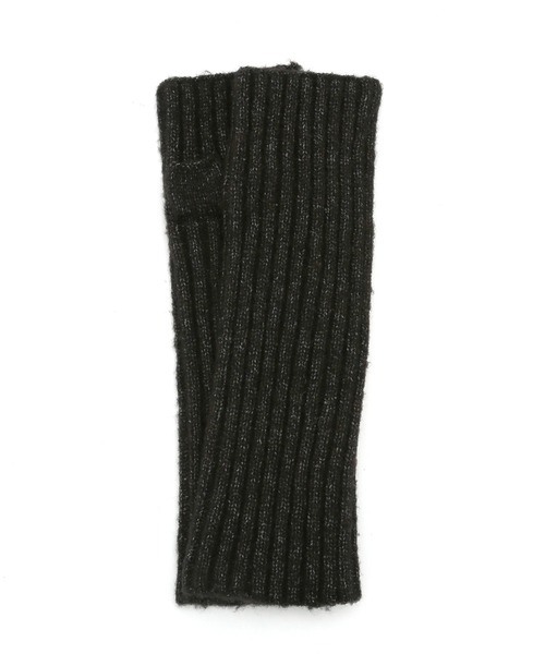 VIS（ビス）の「【洗える】リサイクル糸リブアームウォーマー（手袋・レディース・ブラック/グレー/オフホワイト/イエロー・FREE）」の15枚目の写真