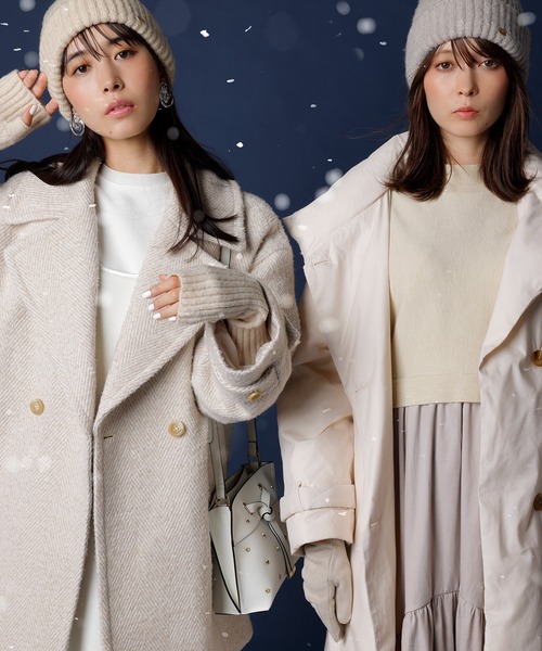 VIS（ビス）の「【洗える】リサイクル糸リブアームウォーマー（手袋・レディース・ブラック/グレー/オフホワイト/イエロー・FREE）」の22枚目の写真