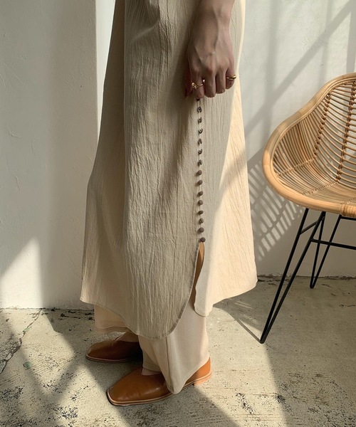 Amiur(エミレ)の「半袖ワンピース(ワンピース・レディース・ベージュ・FREE)」の9枚目の写真