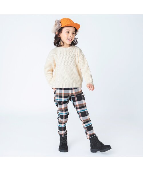 BREEZE(ブリーズ)の「【洗濯機でお洗濯OK】ウォッシャブルニット(ニット/セーター・キッズ・チャコール/ブルー/グリーン/グレー/イエロー/レッド/オフホワイト・80/90/100/110/120/130/140)」の17枚目の写真