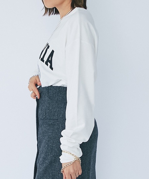 RIVE DROITE ホワイト 長袖 Tシャツ size FREE RIVE DROITE 「RIVE DROITE」 長袖カットソー FREE ホワイト
