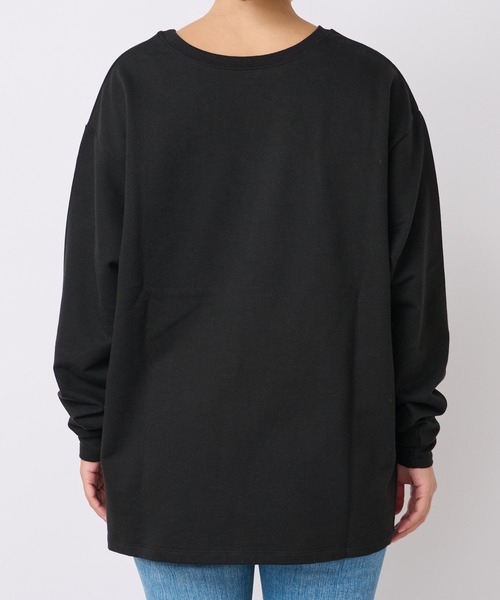 RIVE DROITE(リヴドロワ)の「前後で使えて着回せる!/ロゴ2WAYロンTシャツ(Tシャツ/カットソー・レディース・オフホワイト/ブラック・FREE)」の19枚目の写真