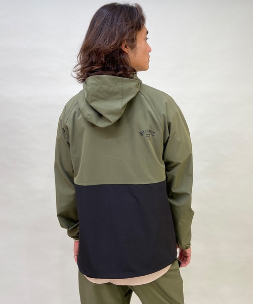 BILLABONG(ビラボン)の「BILLABONG/ビラボン スリーブプリント 撥水 セットアップ対応/トラックジャケット BD011-750(ナイロンジャケット・メンズ・グリーン/ブラック・M/L)」の9枚目の写真