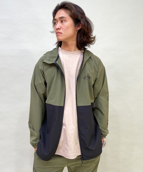BILLABONG(ビラボン)の「BILLABONG/ビラボン スリーブプリント 撥水 セットアップ対応/トラックジャケット BD011-750(ナイロンジャケット・メンズ・グリーン/ブラック・M/L)」の17枚目の写真