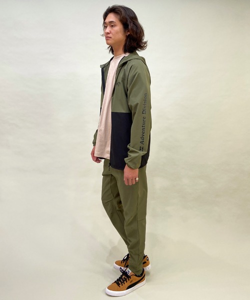 BILLABONG(ビラボン)の「BILLABONG/ビラボン スリーブプリント 撥水 セットアップ対応/トラックジャケット BD011-750(ナイロンジャケット・メンズ・グリーン/ブラック・M/L)」の12枚目の写真