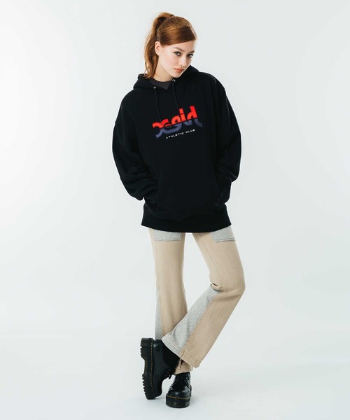 X-girl（エックスガール）の「JERSEY WOVEN MIX PANTS（その他パンツ・レディース・インディゴブルー/ベージュ/ブラック・S/M/XS）」の19枚目の写真