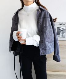 andme | USAコットンタートルネック長袖Tシャツ(Tシャツ/カットソー)