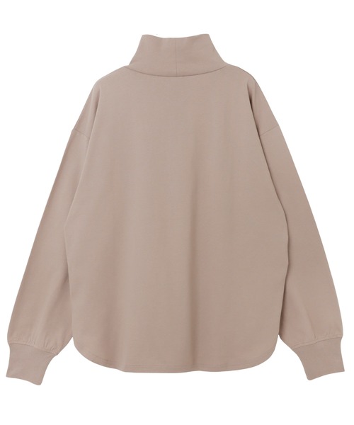 andme（アンドミー）の「USAコットンタートルネック長袖Tシャツ（Tシャツ/カットソー・レディース・ベージュ/キナリ/ブラック/チャコールグレー/オフホワイト・M/L）」の6枚目の写真