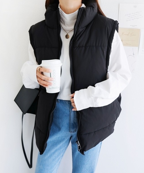 andme（アンドミー）の「USAコットンタートルネック長袖Tシャツ（Tシャツ/カットソー・レディース・ベージュ/キナリ/ブラック/チャコールグレー/オフホワイト・M/L）」の14枚目の写真