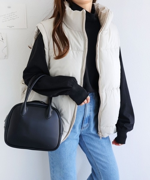 andme（アンドミー）の「USAコットンタートルネック長袖Tシャツ（Tシャツ/カットソー・レディース・ベージュ/キナリ/ブラック/チャコールグレー/オフホワイト・M/L）」の19枚目の写真