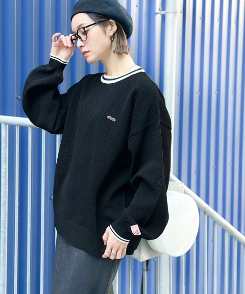 Java（ジャバ）の「《JaVaジャバ コラボ》超軽量！衿ラインクルーネックメッシュトップス（ニット/セーター・レディース・ブラック/ブラウン/グリーン/オレンジ・LARGE/MEDIUM/SMALL/X-LARGE）」の11枚目の写真