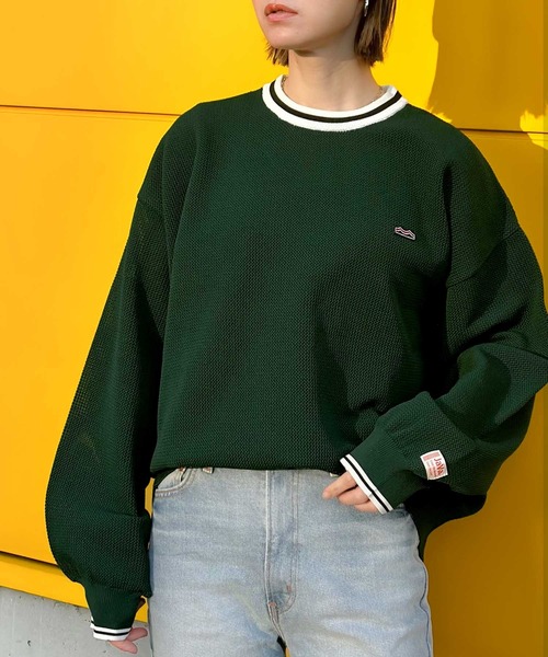 Java（ジャバ）の「《JaVaジャバ コラボ》超軽量！衿ラインクルーネックメッシュトップス（ニット/セーター・レディース・ブラック/ブラウン/グリーン/オレンジ・LARGE/MEDIUM/SMALL/X-LARGE）」の20枚目の写真