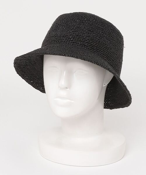 GLOSTER（グロスター）の「【GLOSTER/グロスター】RAFFIA BUCKET HAT ラフィア バケットハット バケハ（ハット・メンズ・ベージュ/ブラック・FREE）」の8枚目の写真