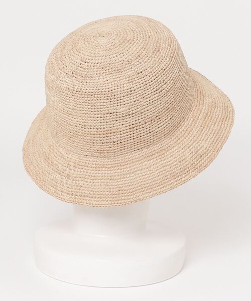 GLOSTER（グロスター）の「【GLOSTER/グロスター】RAFFIA BUCKET HAT ラフィア バケットハット バケハ（ハット・メンズ・ベージュ/ブラック・FREE）」の10枚目の写真