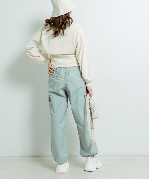 OLIVE des OLIVE(オリーブデオリーブ)の「マルチウェイプルオーバー(Tシャツ/カットソー・レディース・オフホワイト/ブラック/ピンク・FREE)」の6枚目の写真