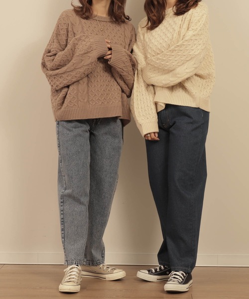 mil(ミル)の「ハニカムケーブルニット(ニット/セーター・レディース・カーキ/モカ/アイボリー・XS/S)」の17枚目の写真